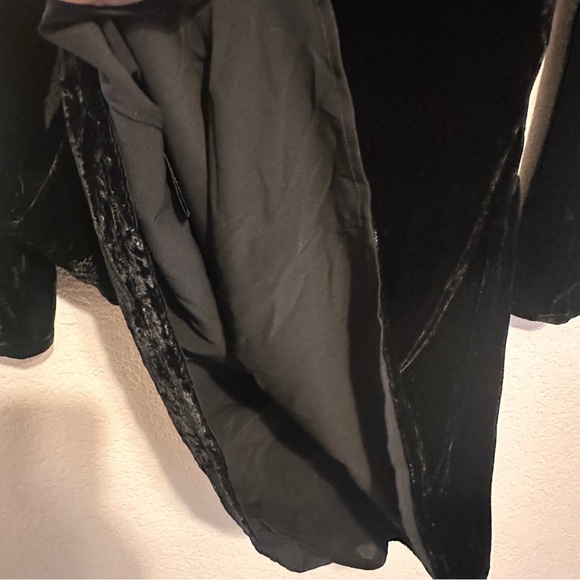 For Love And Lemons Black Velvet and Gold Bee Sheath Dress size small - Picture 12 of 12